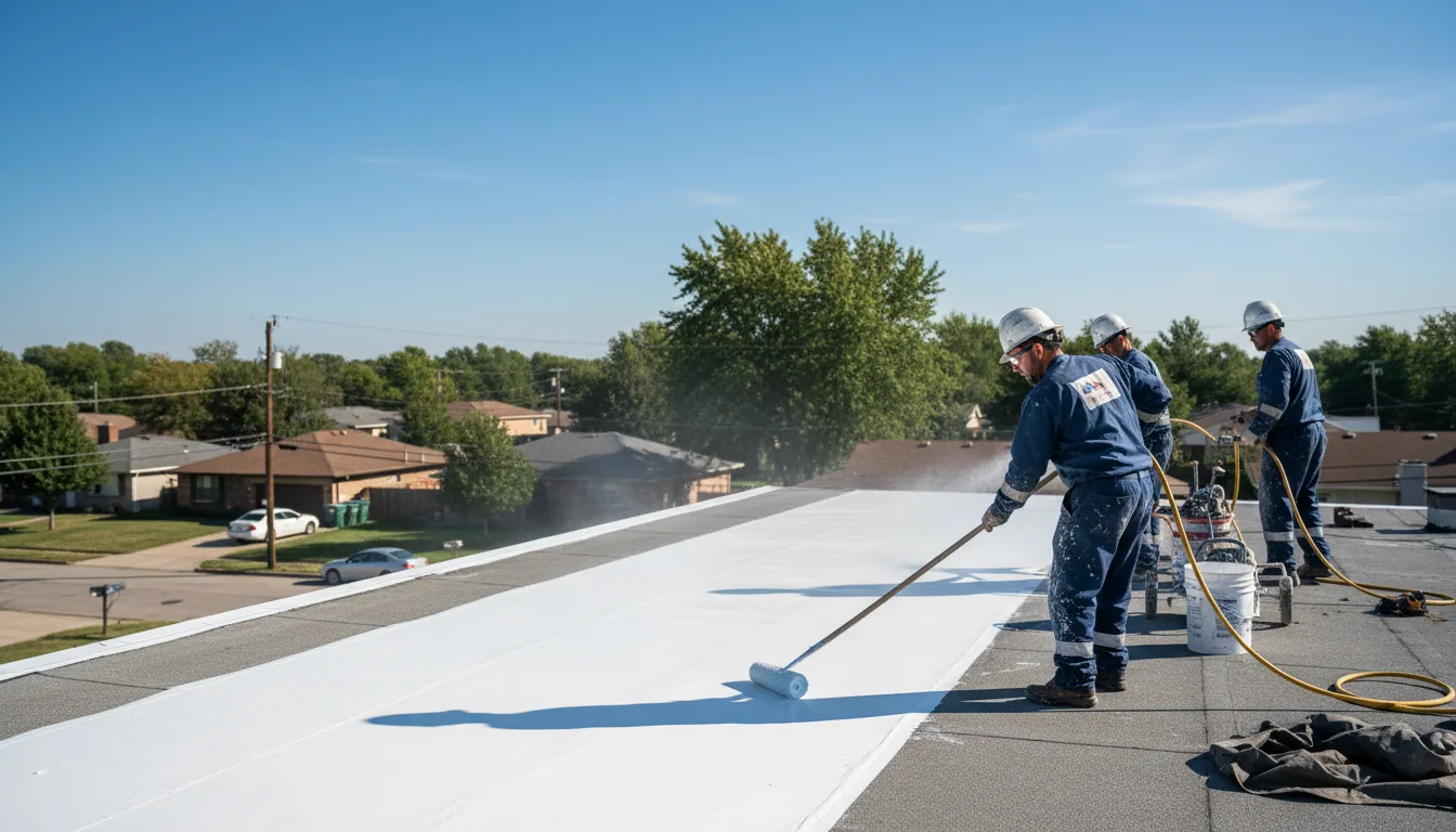 Commercial roof coating in Lizella, GA near me
